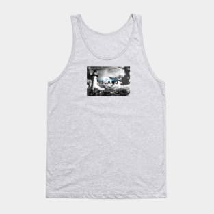 St. Simons Island Postcard b&w Tank Top